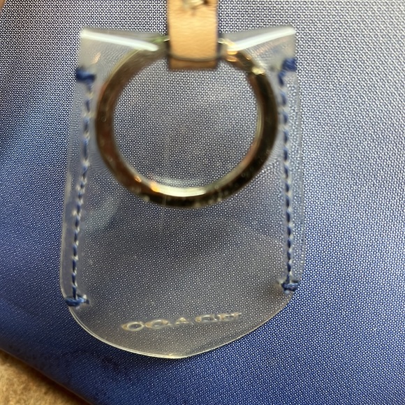 AUTHENTIC COACH CORA PEYTON PORCELAIN BLUE OMBRE HANDBAG PURSE - Picture 9 of 14